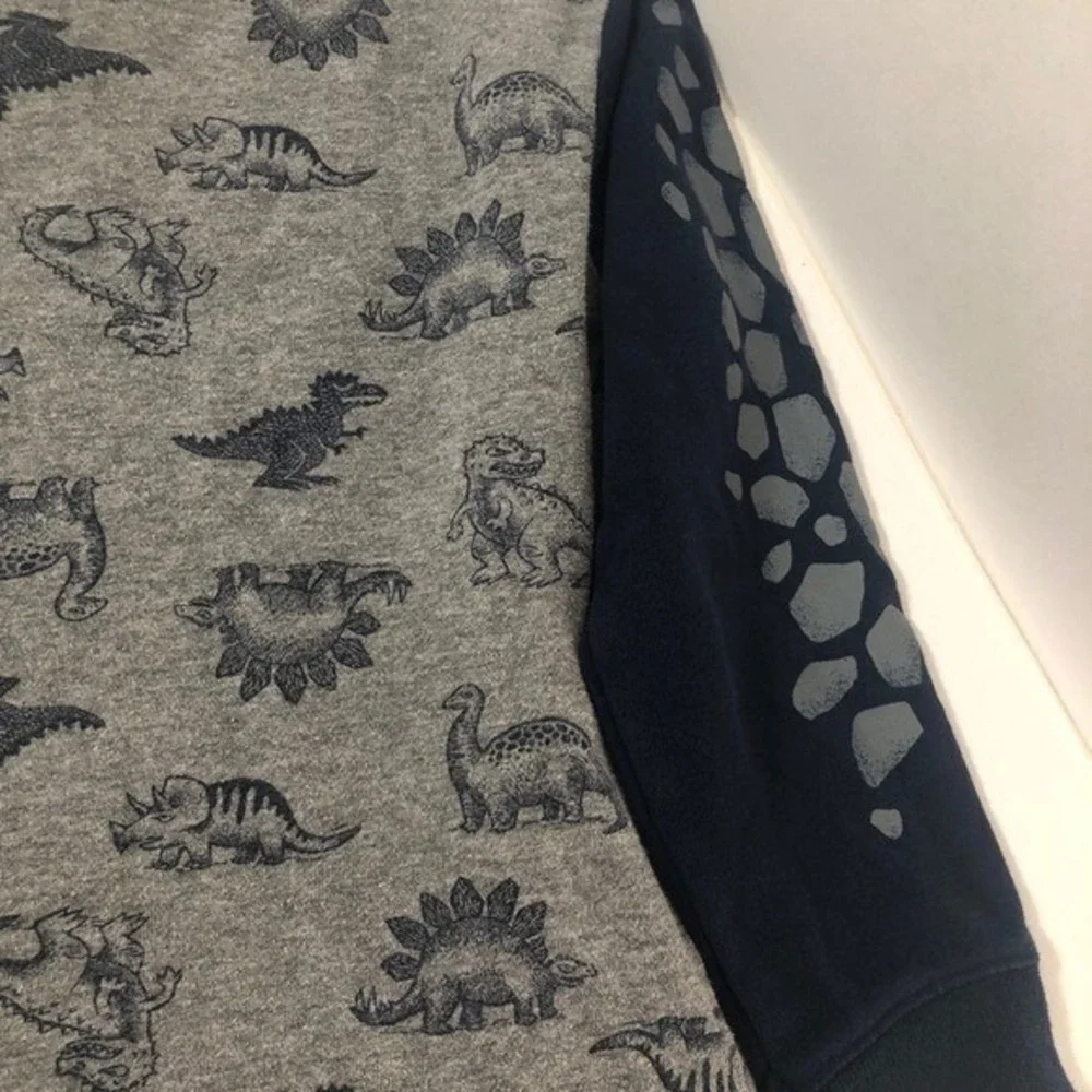 365 KIDS GARANIMALS Boys Blue Dinosaur T-rex Shirt Stegosaurus Size 7‎